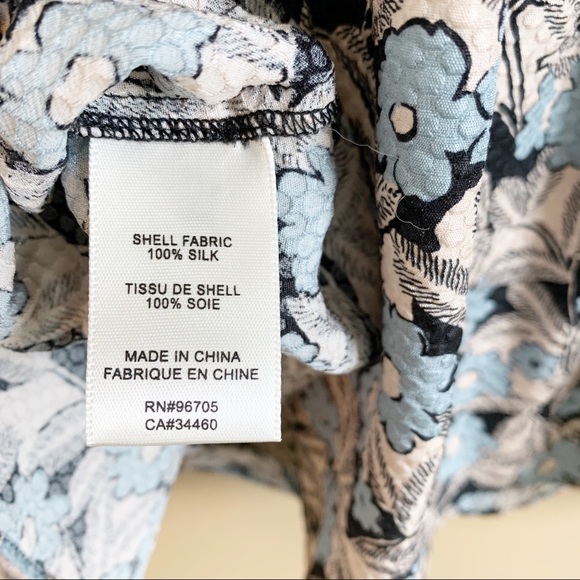 REBECCA TAYLOR 100% silk floral blouse RELISTED - Picture 9 of 14